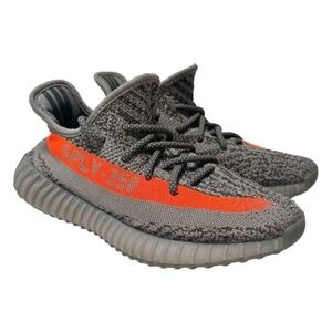 Adidas Yeezy Boost 350 V2 Low Beluga Reflective Steeple Grey/Solar Red M6.5/W8